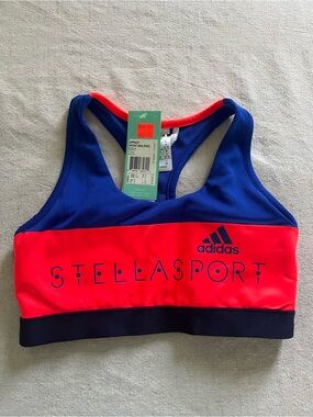 Adidas StellaSport Colorblock Sports Bra - Size Small - NWT